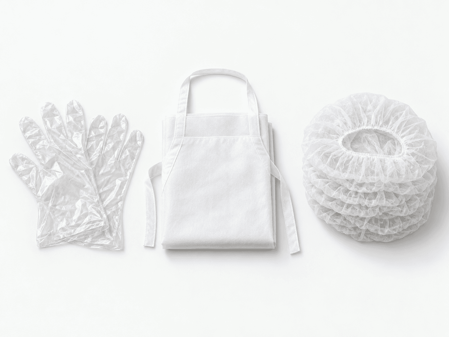 Gloves, Aprons & Caps