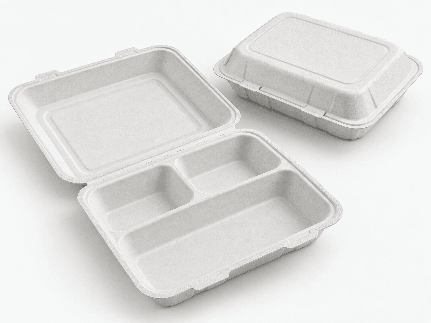 3-Compartment Clamshells